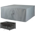 Coperture per set arredo giardino rivestimento in tessuto grigio