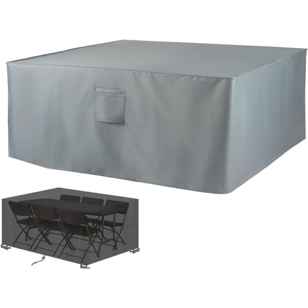Coperture per set arredo giardino rivestimento in tessuto grigio