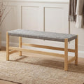 Arredo per soggiorno con vano contenitore in legno massello grigio