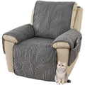 Divano da soggiorno Copripoltrona, copridivano reclinabile, Antiscivolo, Peluche, grigio