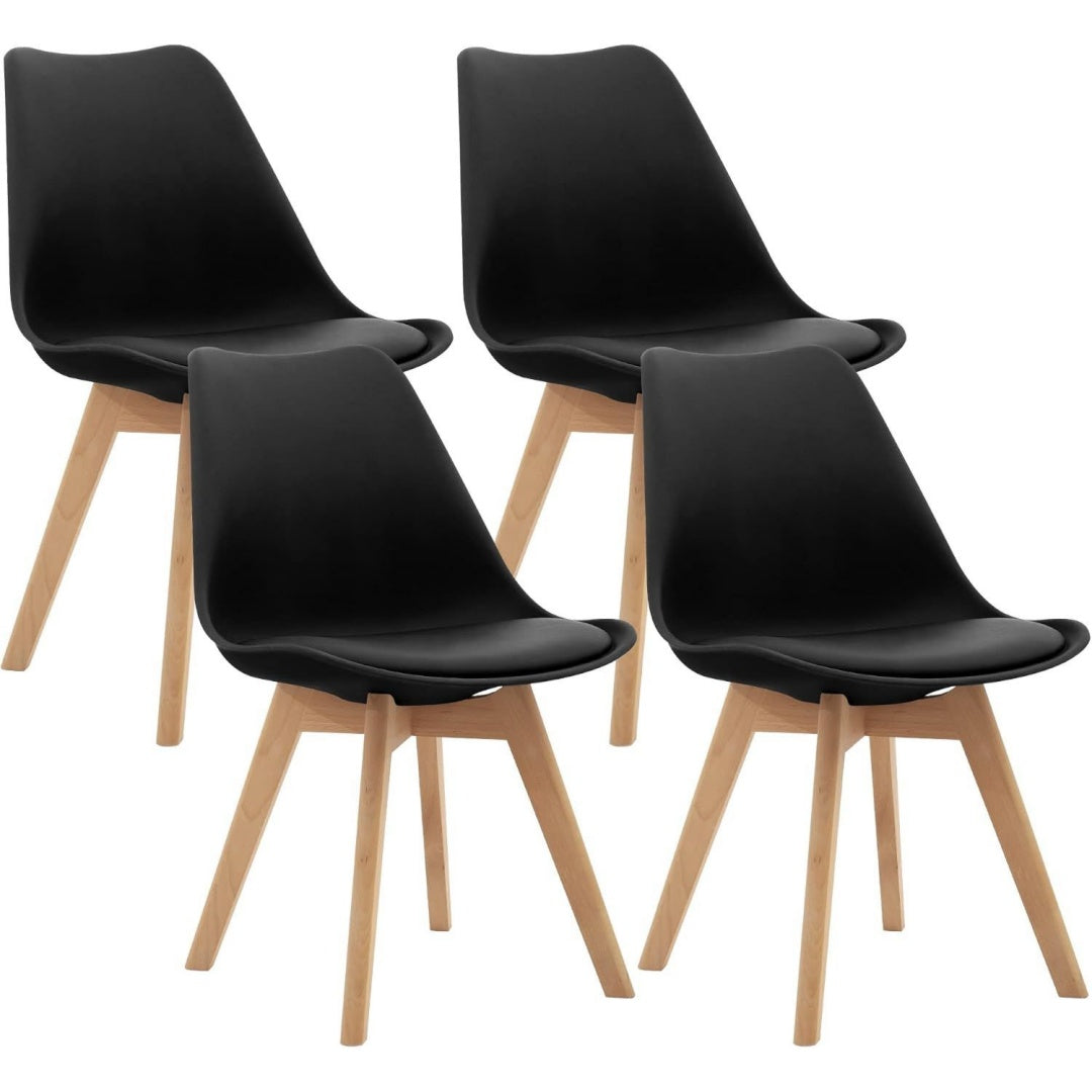 Mobile funzionale CangLong sedie ufficio gambe legno nero