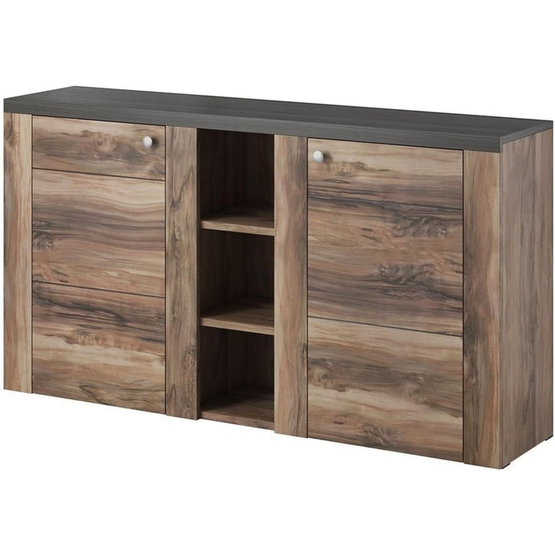 Credenza da soggiorno in MDF nero