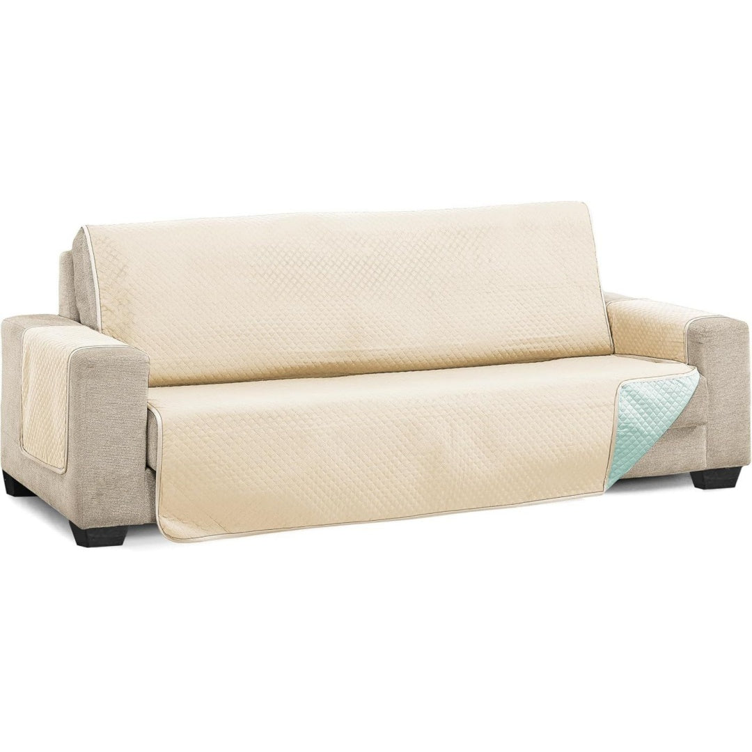 Divano confortevole Martina Home Diamond Copridivano imbottito beige