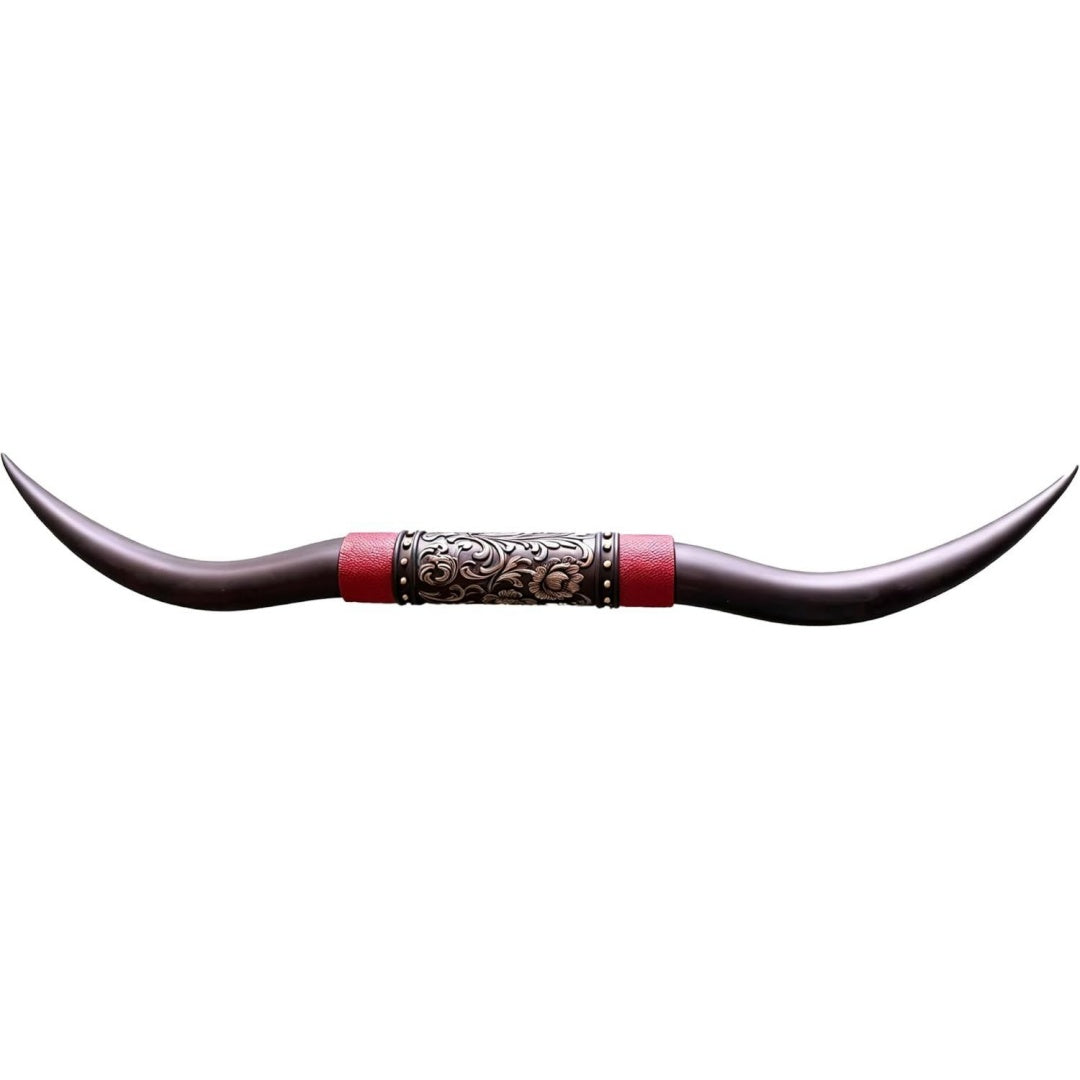 Mobile funzionale suruim Longhorn Scultura resina corno oro