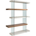 Mobile libreria con ripiani in MDF noce