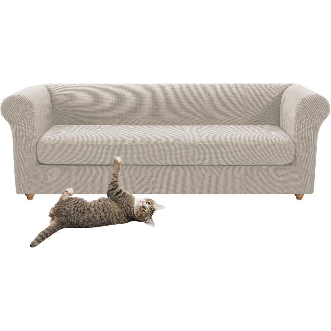 Divano confortevole nero con braccioli stile vintage