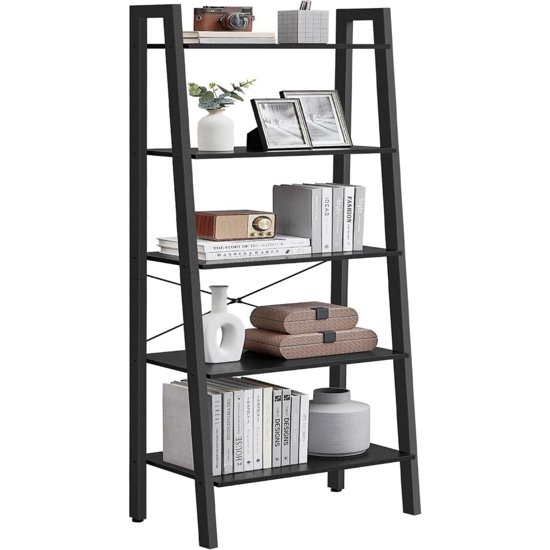 Libreria contenitore regolabile con vano contenitore nero