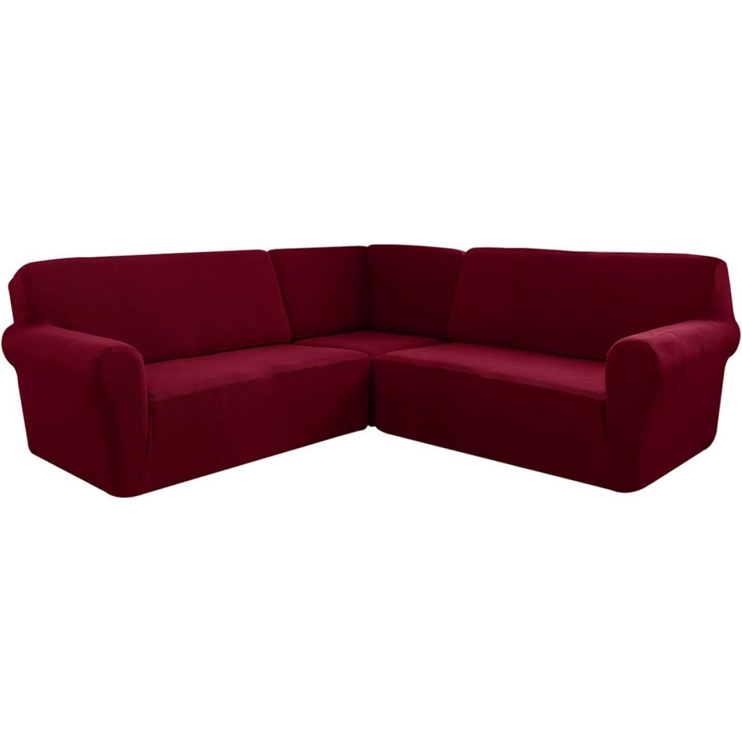 Divano confortevole reclinabile modulare rosso