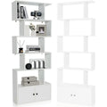 Mobile libreria con ripiani 70 x 23 x 183 cm bianco