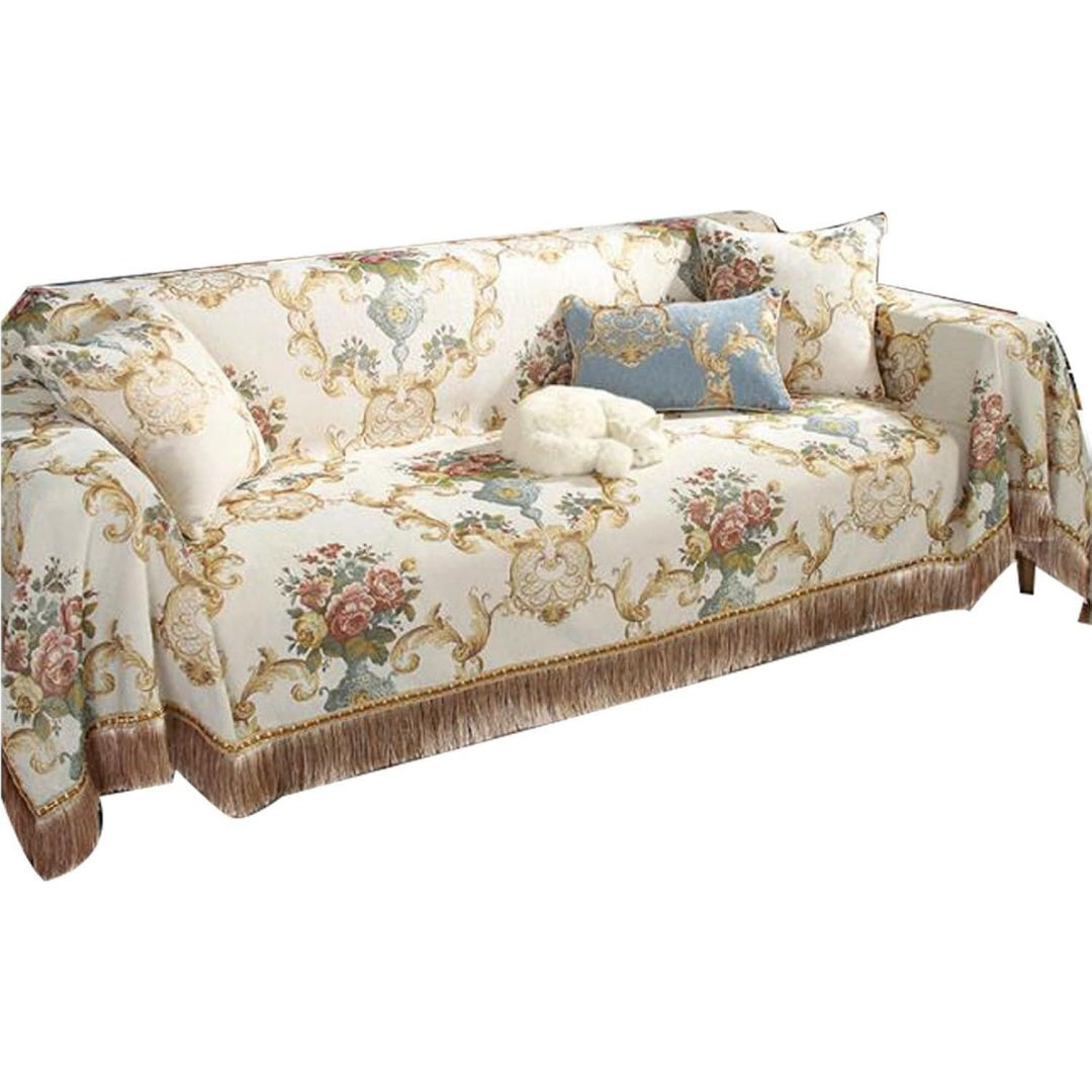 Seduta imbottita Copridivano Ciniglia Coperta Protezione Divani beige