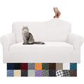 Divano da soggiorno YEMYHOM Copridivano design jacquard, divano bianco