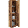 Mobile contenitore con ante in legno massello argento